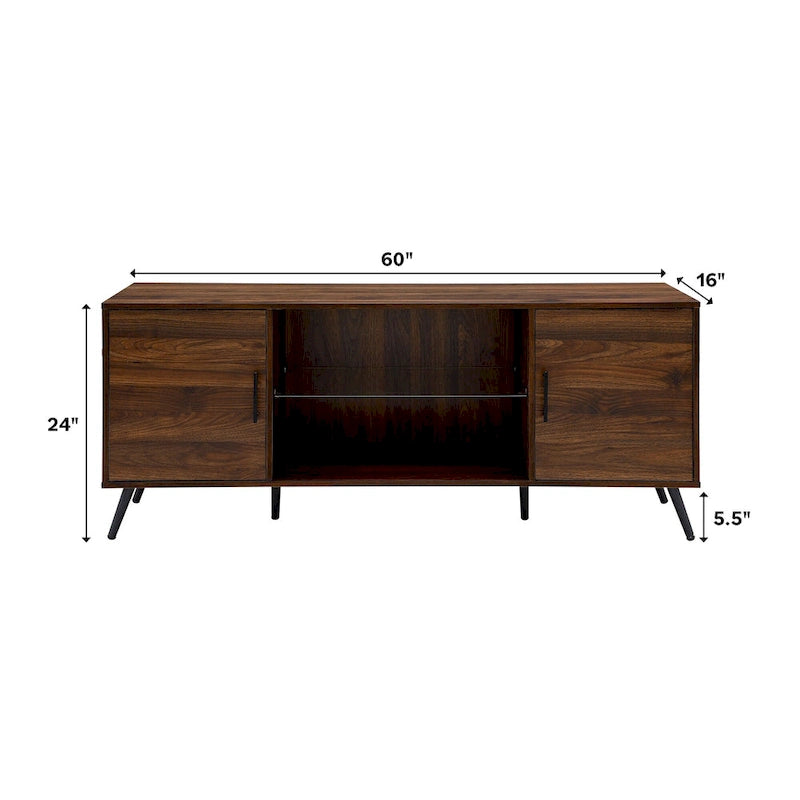 Meuble TV 2 portes style Mid-Century Modern