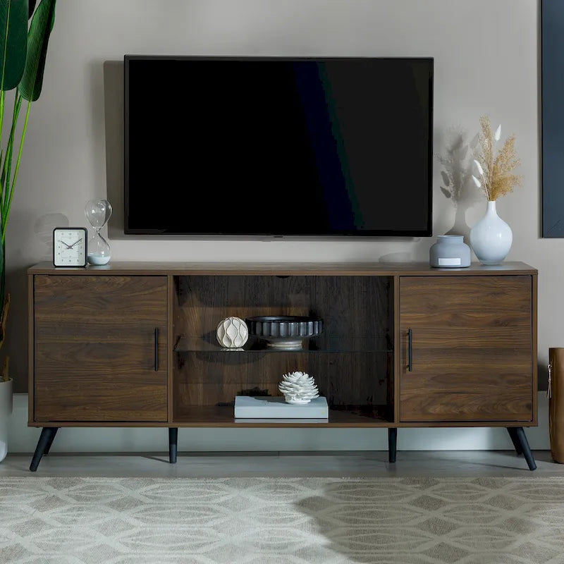 Meuble TV 2 portes style Mid-Century Modern