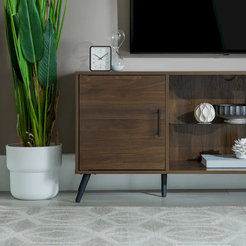 Meuble TV 2 portes style Mid-Century Modern