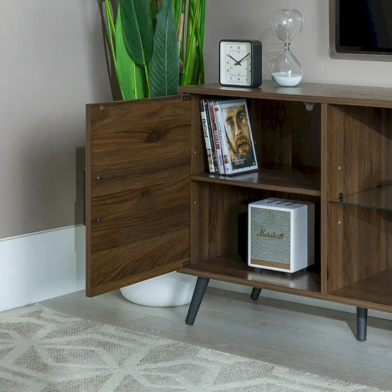 Meuble TV 2 portes style Mid-Century Modern