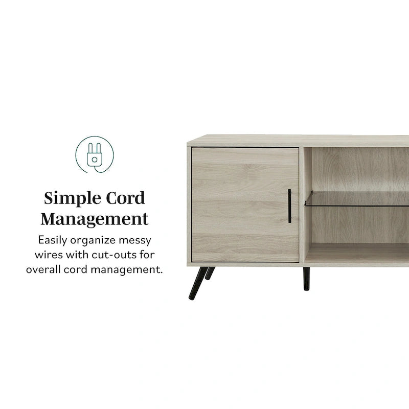Meuble TV 2 portes style Mid-Century Modern