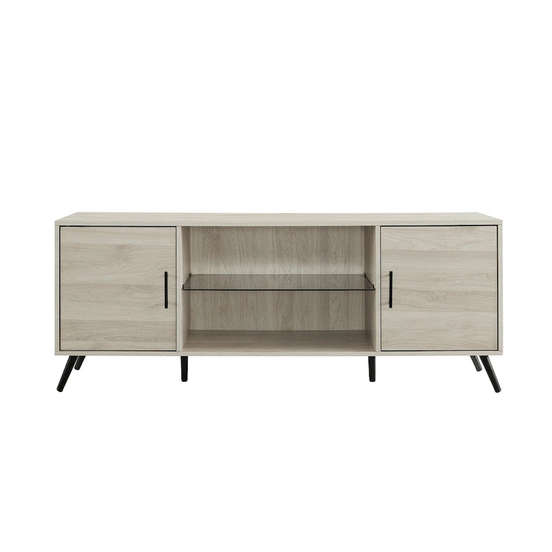 Meuble TV 2 portes style Mid-Century Modern