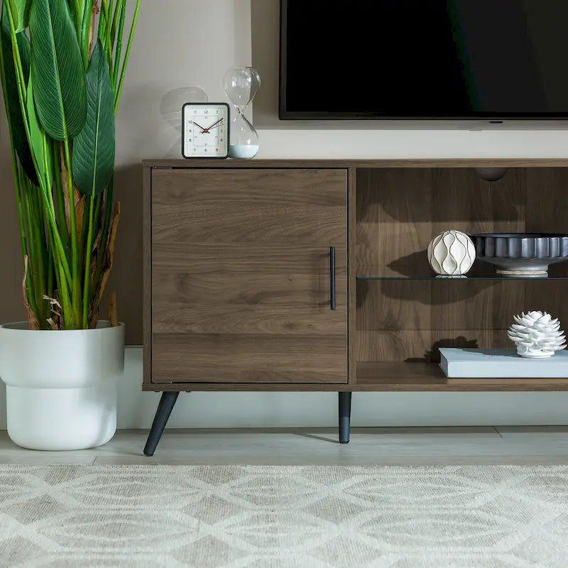 Meuble TV 2 portes style Mid-Century Modern