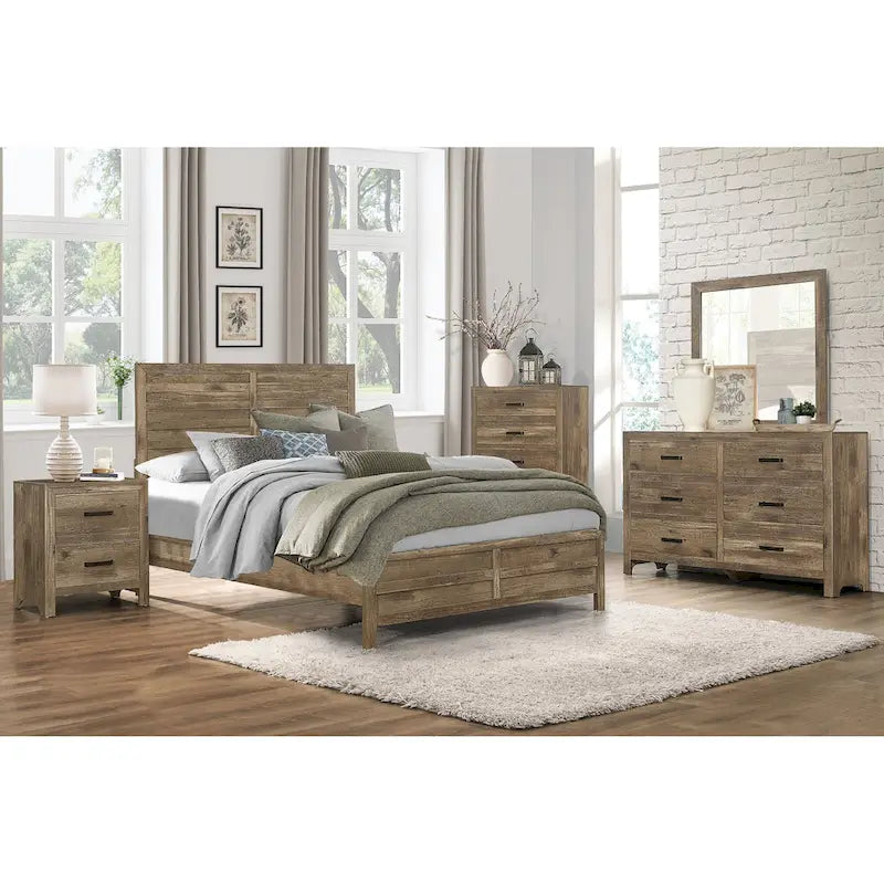 Table de chevet transitionnelle en bois massif