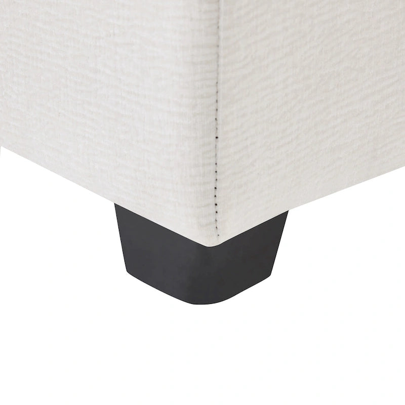 Canapé modulable en U, 6 places, en chenille, avec assise profonde