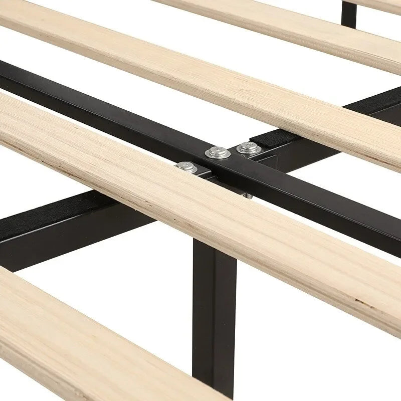 Lit Plateforme en Velours Style Moderne