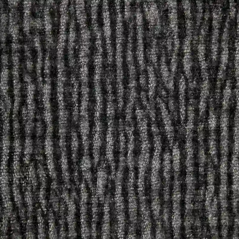 Canapé d'angle modulable en chenille noire 110 places 7 places