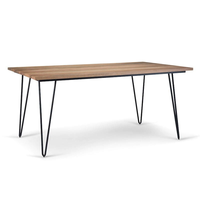 Table à manger industrielle en bois