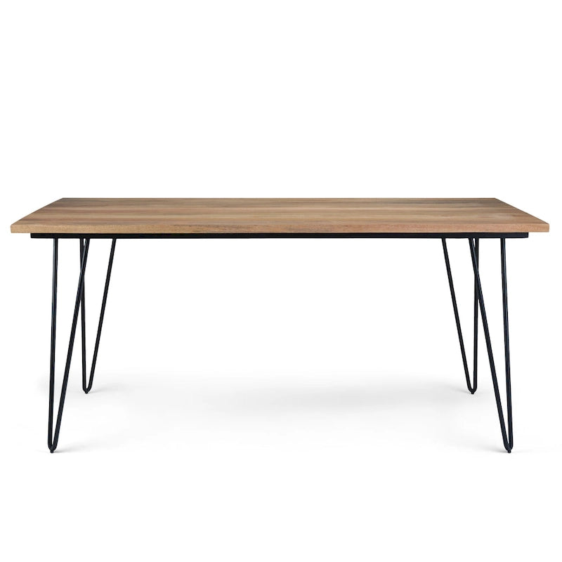 Table à manger industrielle en bois