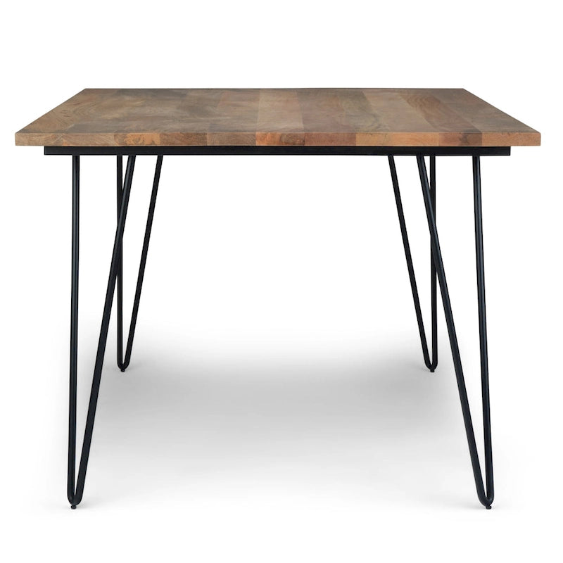 Table à manger industrielle en bois
