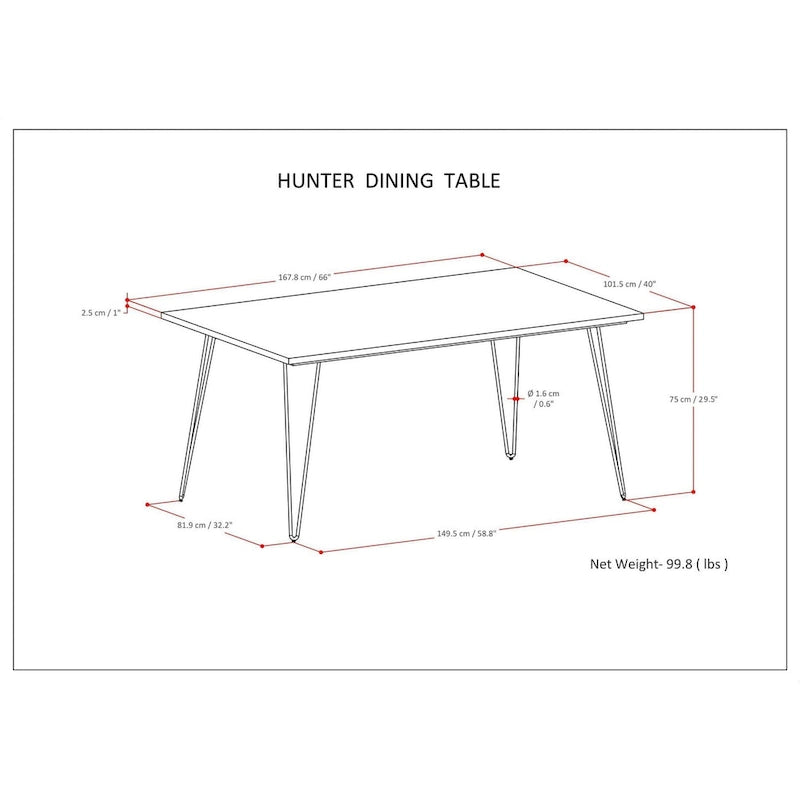 Table à manger industrielle en bois