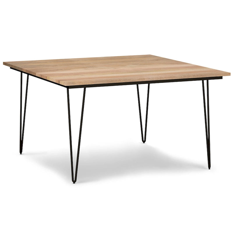 Table à manger industrielle en bois