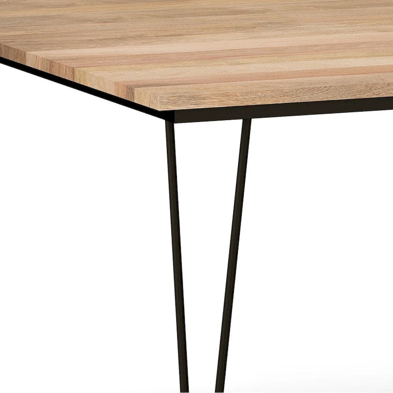 Table à manger industrielle en bois