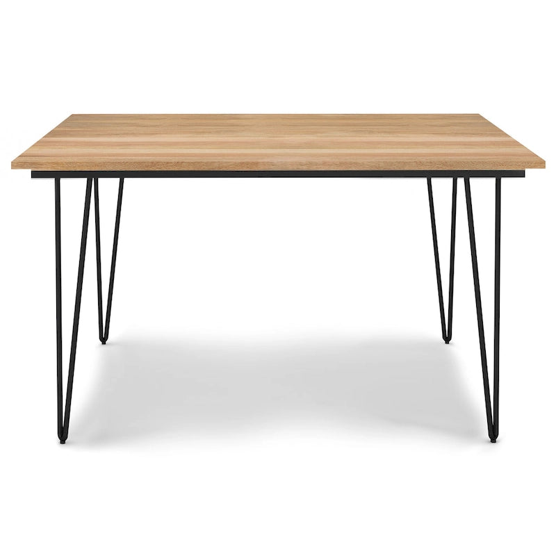 Table à manger industrielle en bois