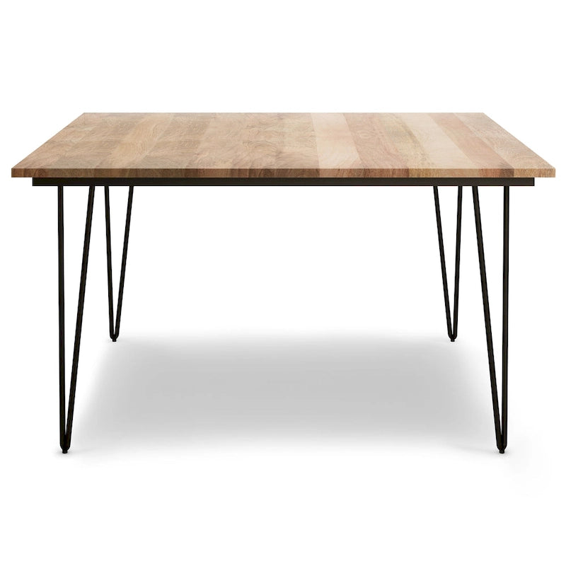Table à manger industrielle en bois