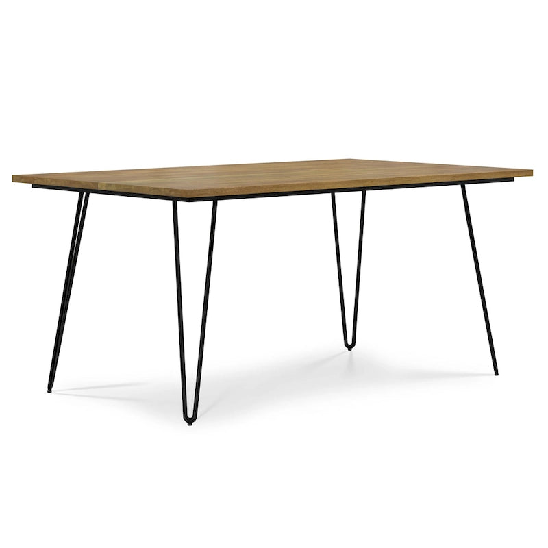 Table à manger industrielle en bois