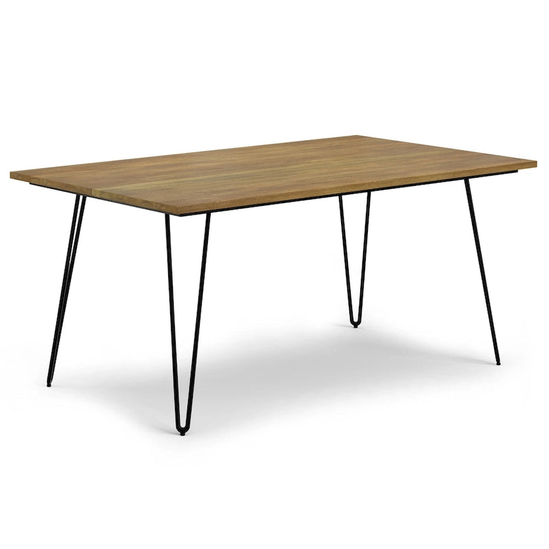 Table à manger industrielle en bois