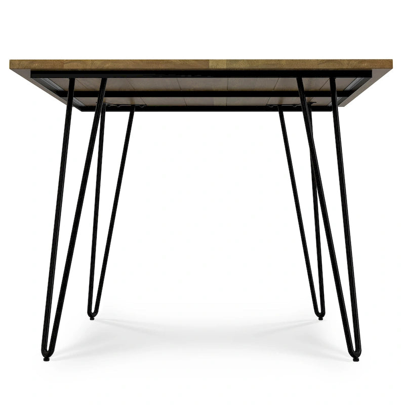Table à manger industrielle en bois