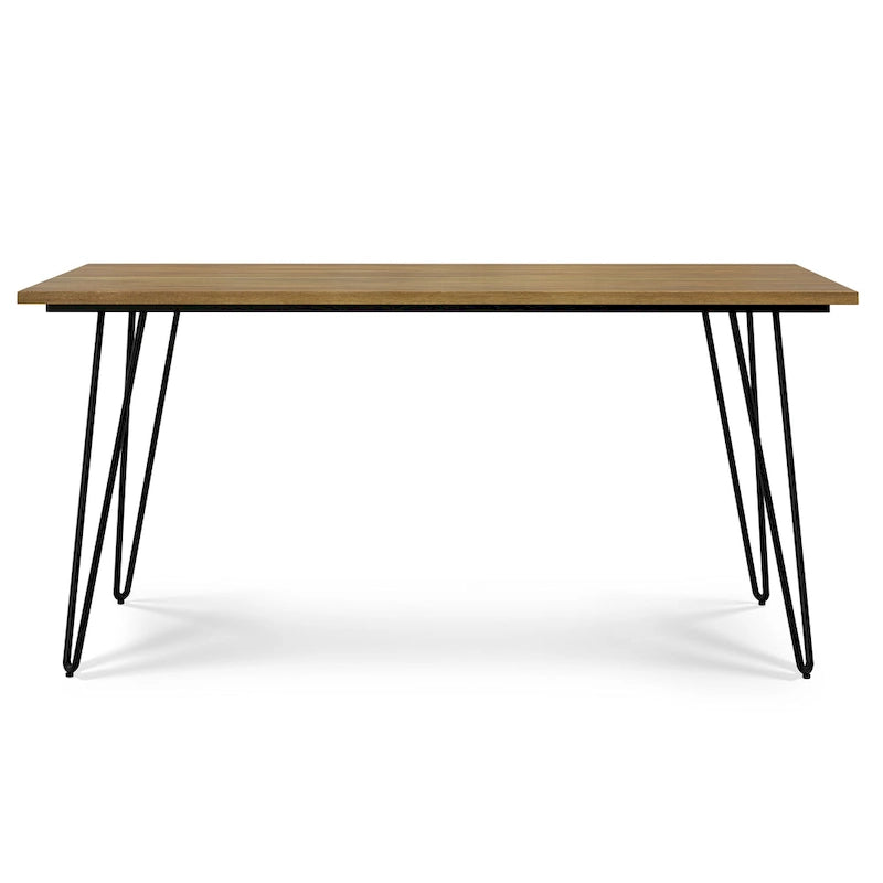 Table à manger industrielle en bois