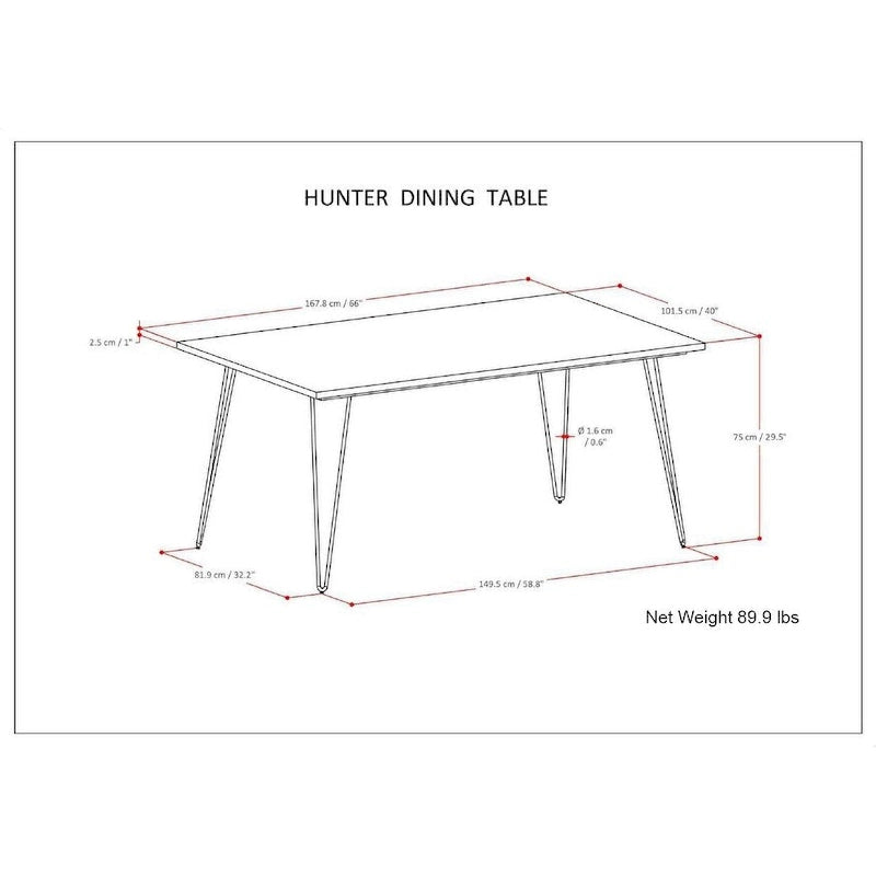 Table à manger industrielle en bois