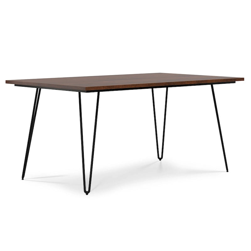 Table à manger industrielle en bois