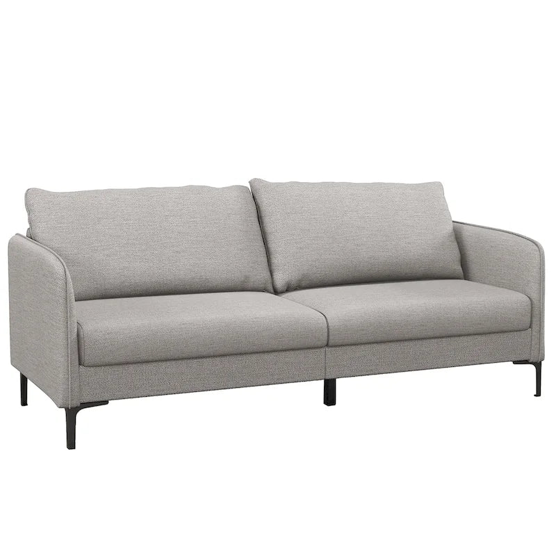 Canapé moderne avec pieds en métal gris