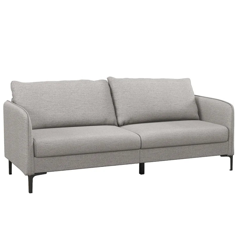 Canapé moderne avec pieds en métal gris