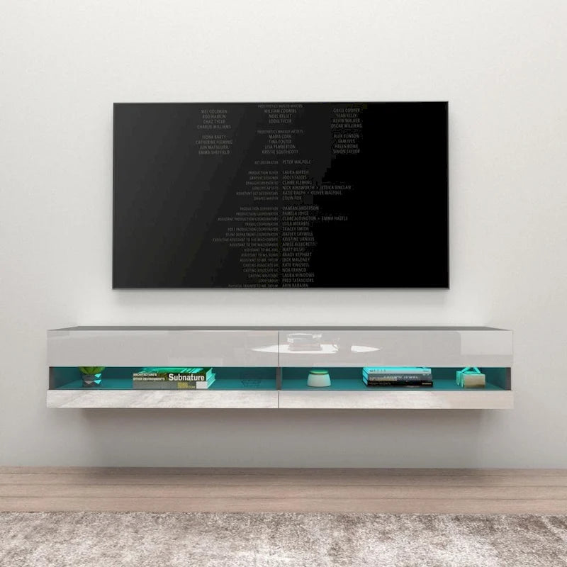 Meuble TV mural suspendu