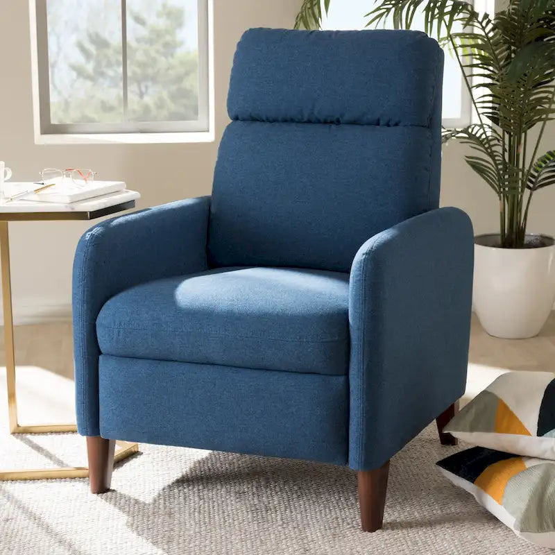 Fauteuil inclinable en tissu du milieu du siècle