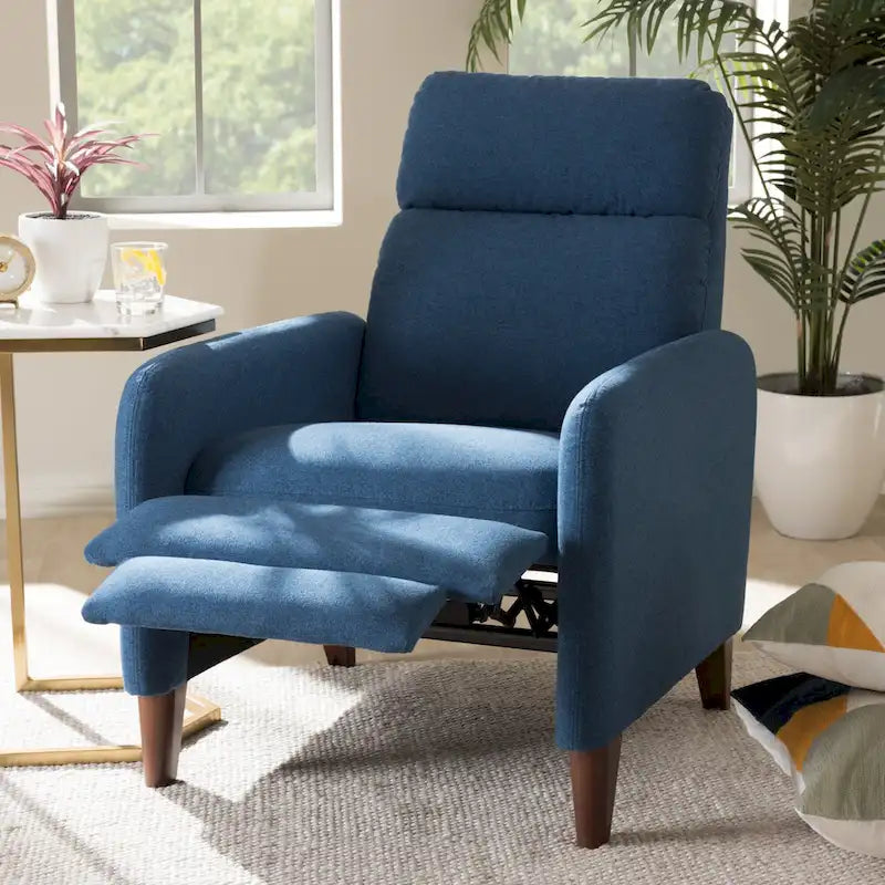 Fauteuil inclinable en tissu du milieu du siècle
