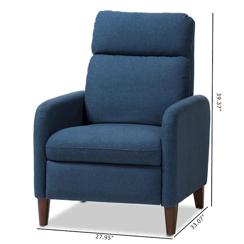 Fauteuil inclinable en tissu du milieu du siècle