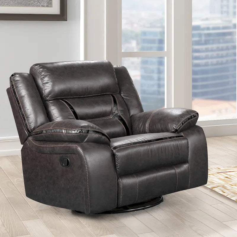 Fauteuil inclinable manuel, Châtaignier foncé