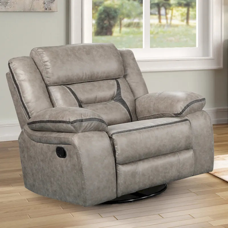 Fauteuil inclinable manuel, Châtaignier foncé