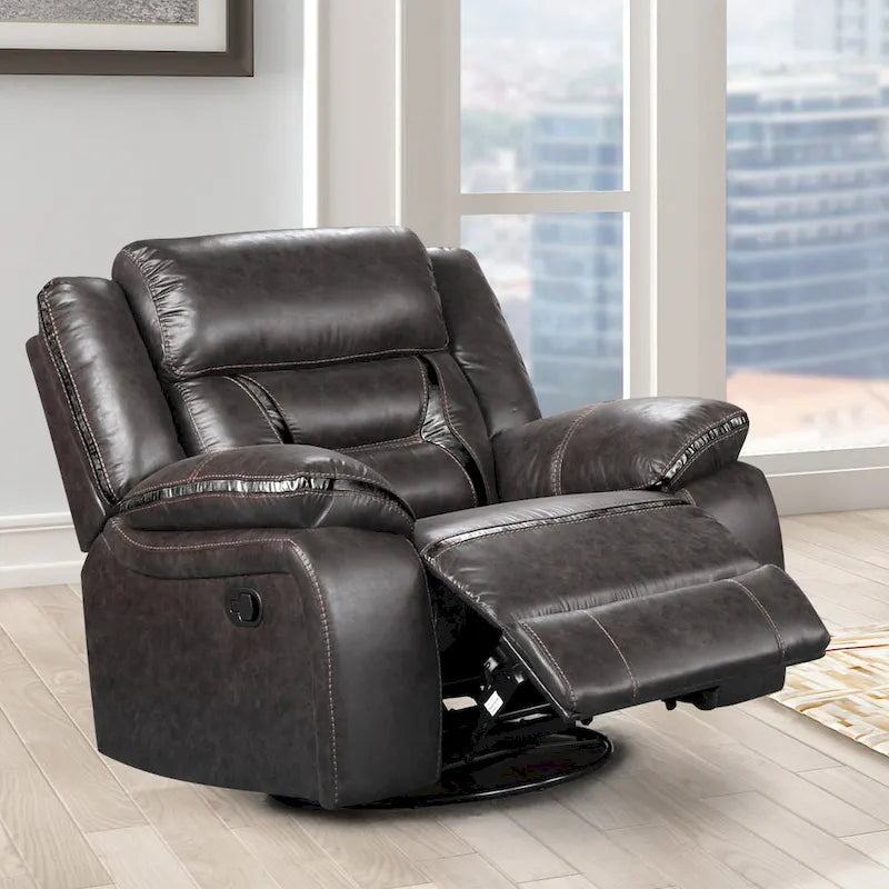 Fauteuil inclinable manuel, Châtaignier foncé