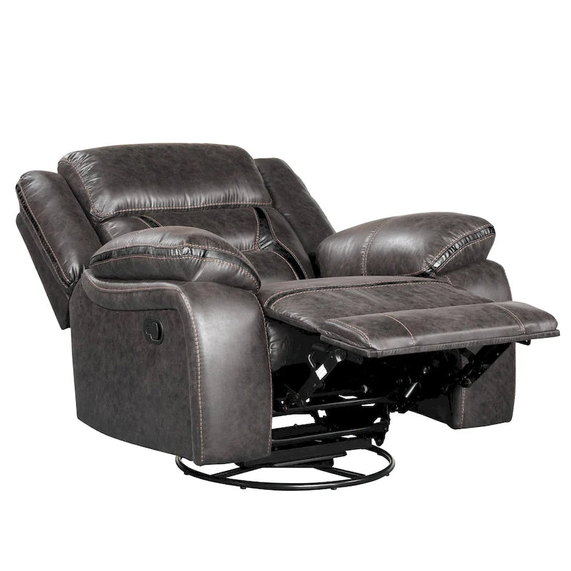 Fauteuil inclinable manuel, Châtaignier foncé
