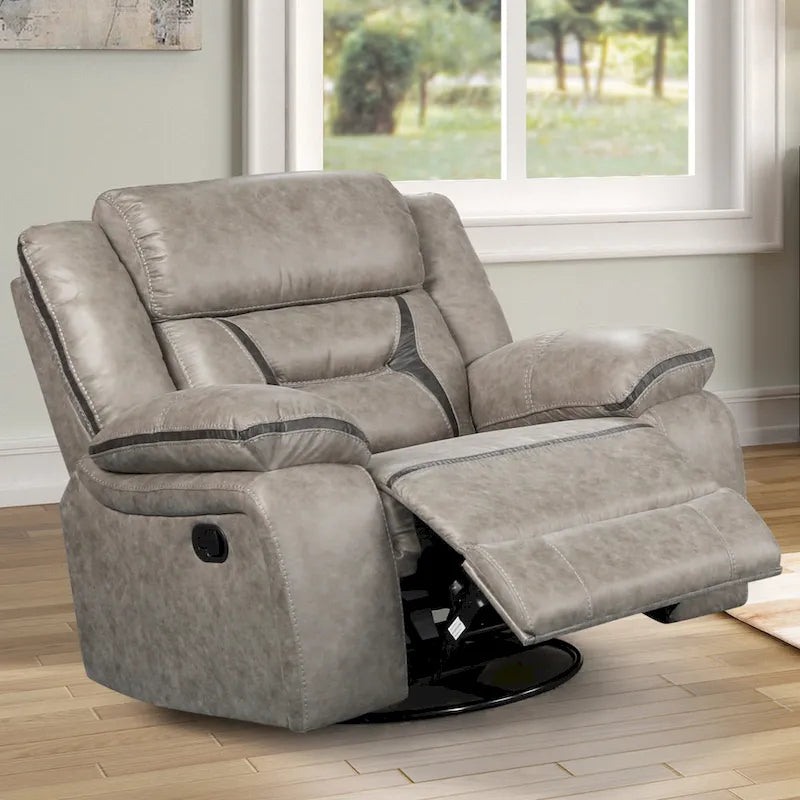 Fauteuil inclinable manuel, Châtaignier foncé