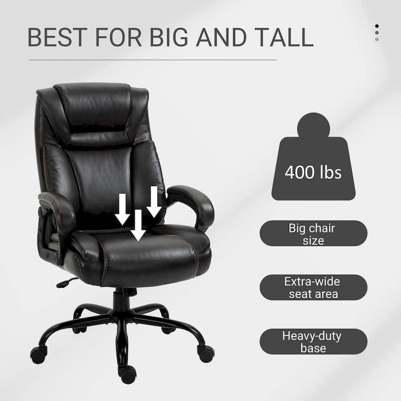 Fauteuil de bureau pour personnes fortes et de grande taille