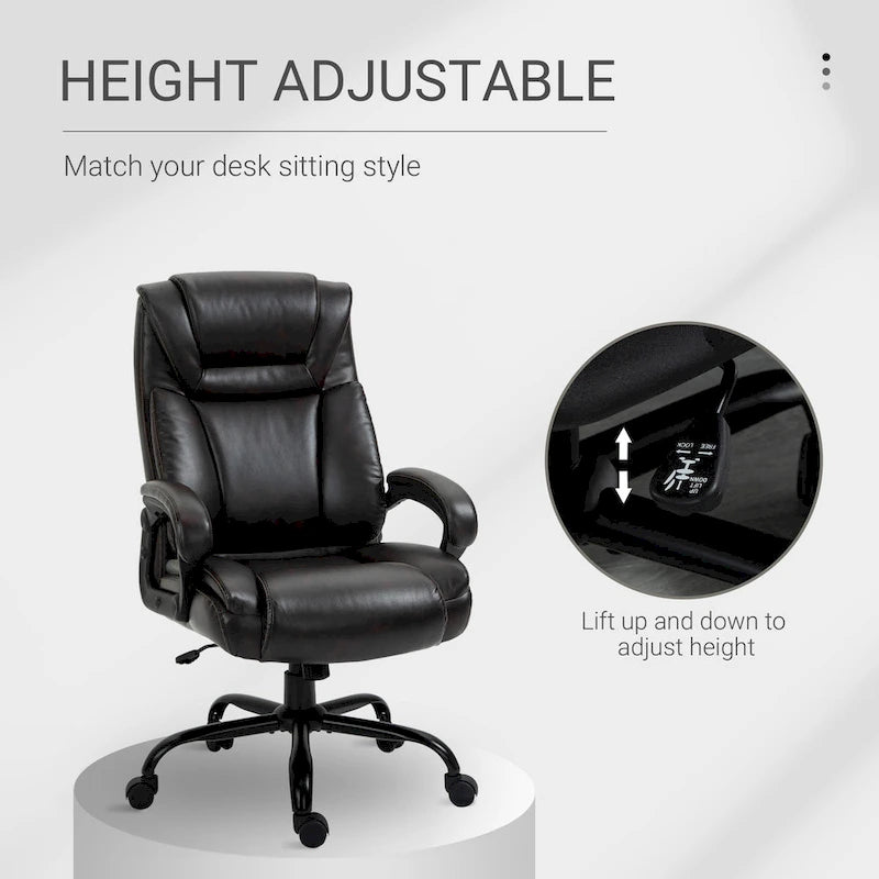 Fauteuil de bureau pour personnes fortes et de grande taille