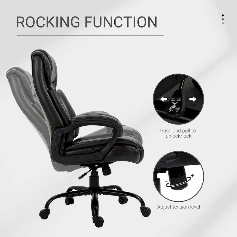 Fauteuil de bureau pour personnes fortes et de grande taille