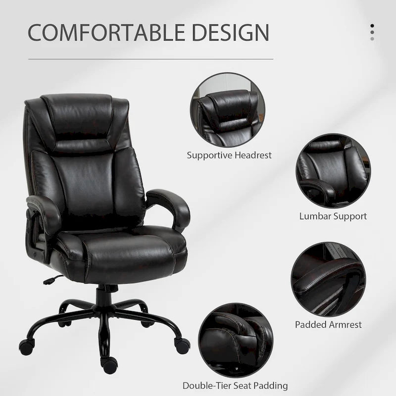 Fauteuil de bureau pour personnes fortes et de grande taille