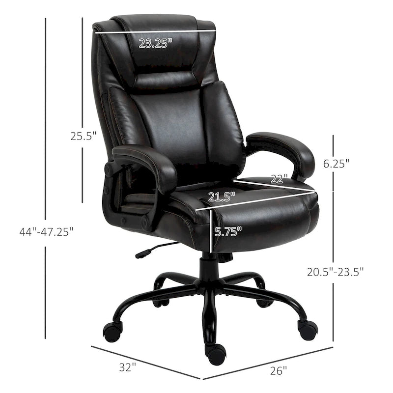 Fauteuil de bureau pour personnes fortes et de grande taille