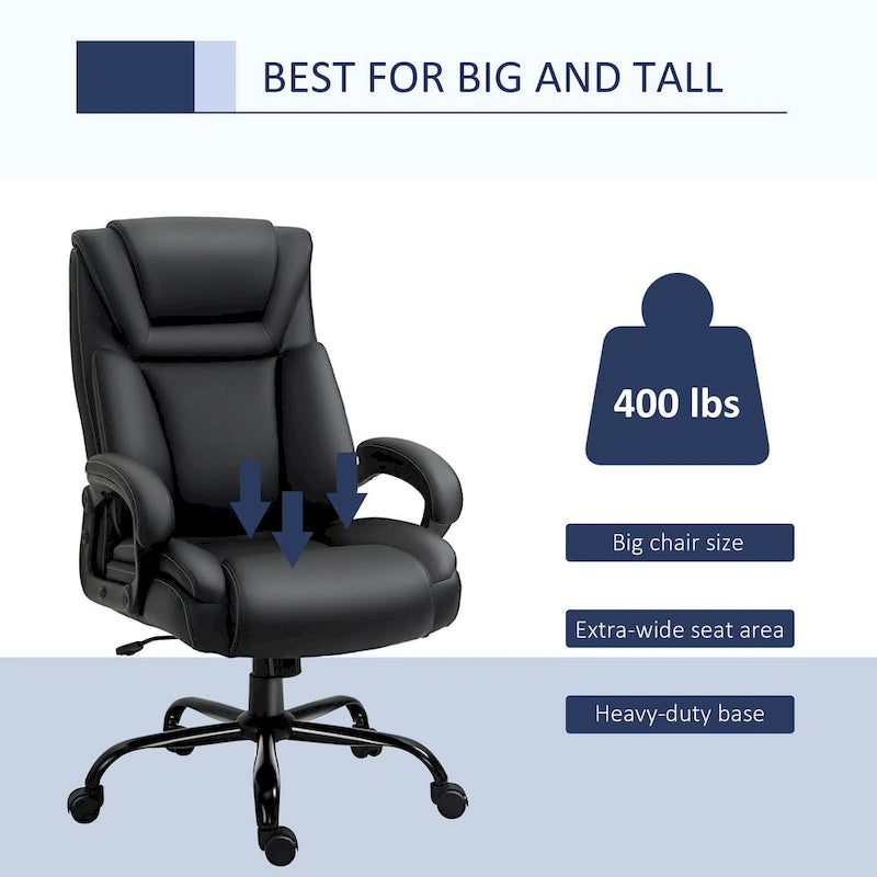 Fauteuil de bureau pour personnes fortes et de grande taille