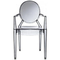 Lot de 2 chaises empilables en lucite transparentes