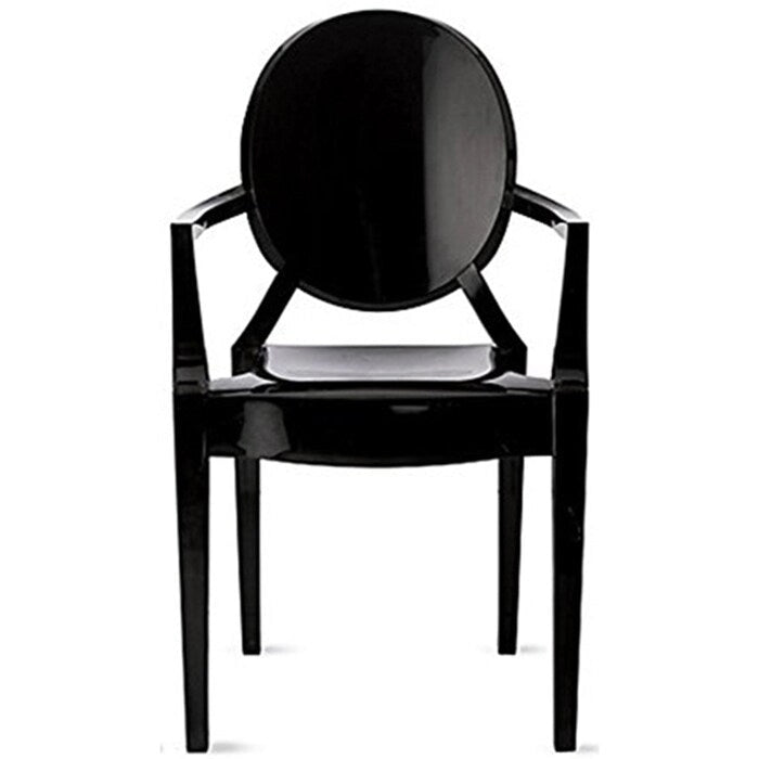 Lot de 2 chaises empilables en lucite transparentes