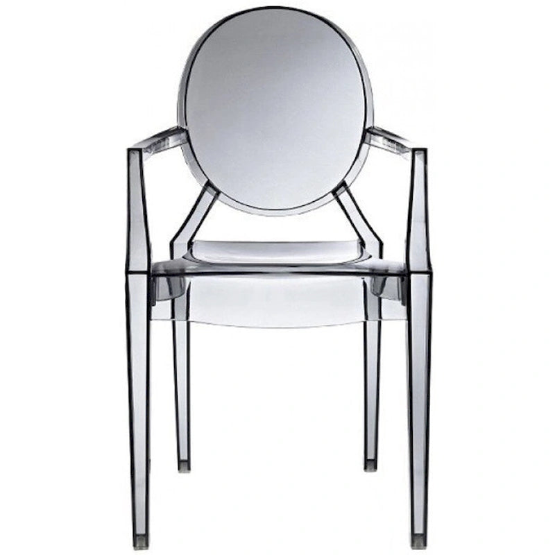 Lot de 2 chaises empilables en lucite transparentes