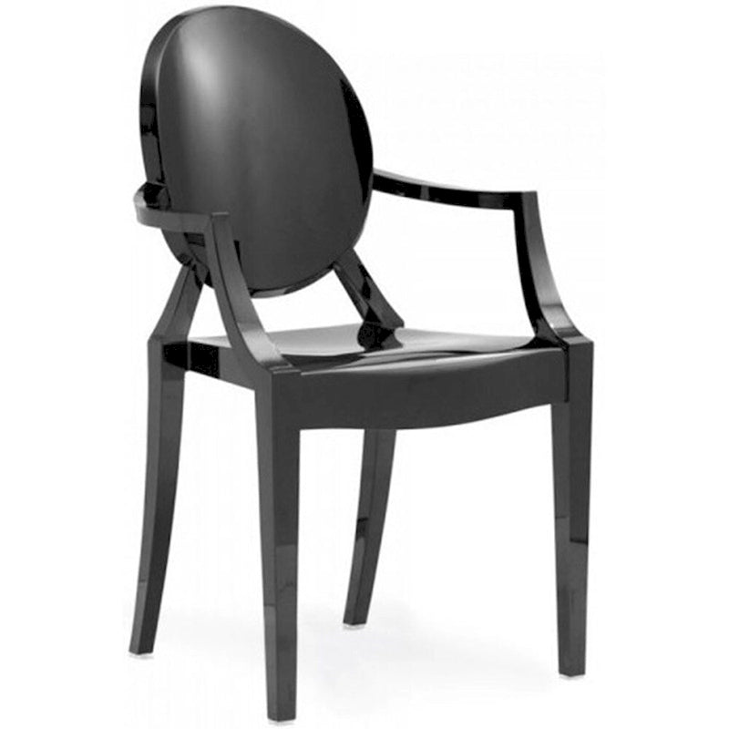 Lot de 2 chaises empilables en lucite transparentes