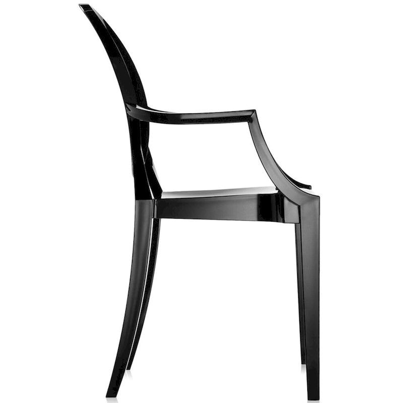 Lot de 2 chaises empilables en lucite transparentes