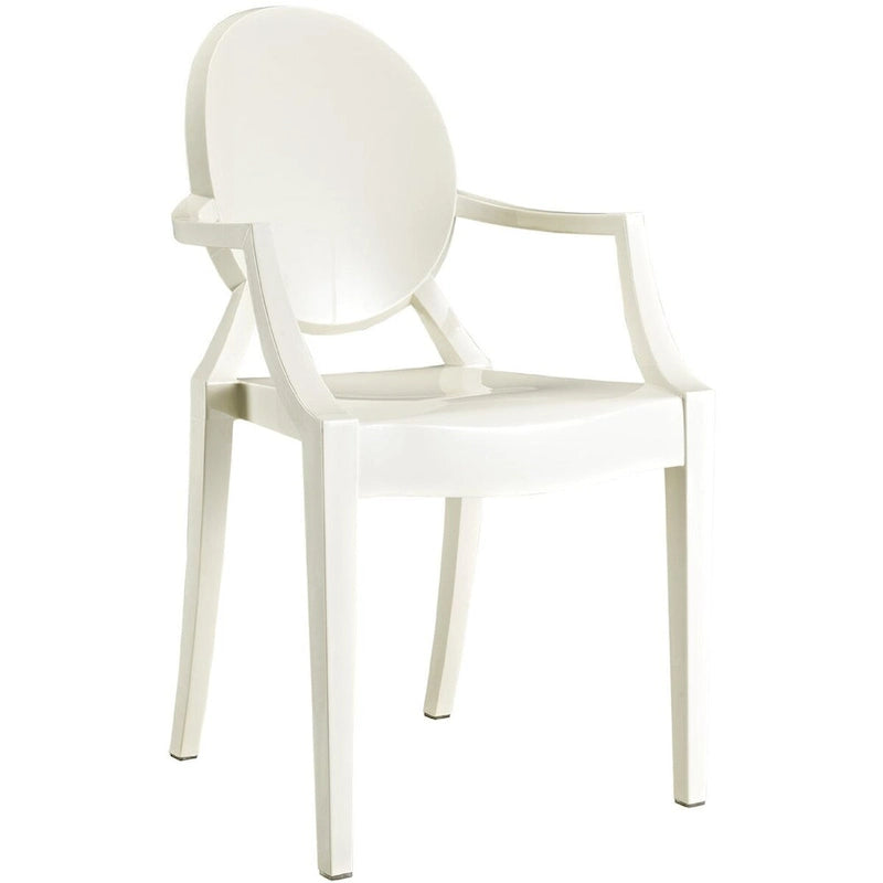 Lot de 2 chaises empilables en lucite transparentes