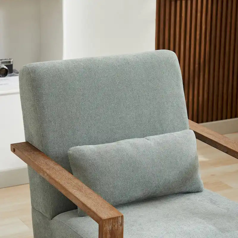 Fauteuil de salon pivotant moderne et rembourré