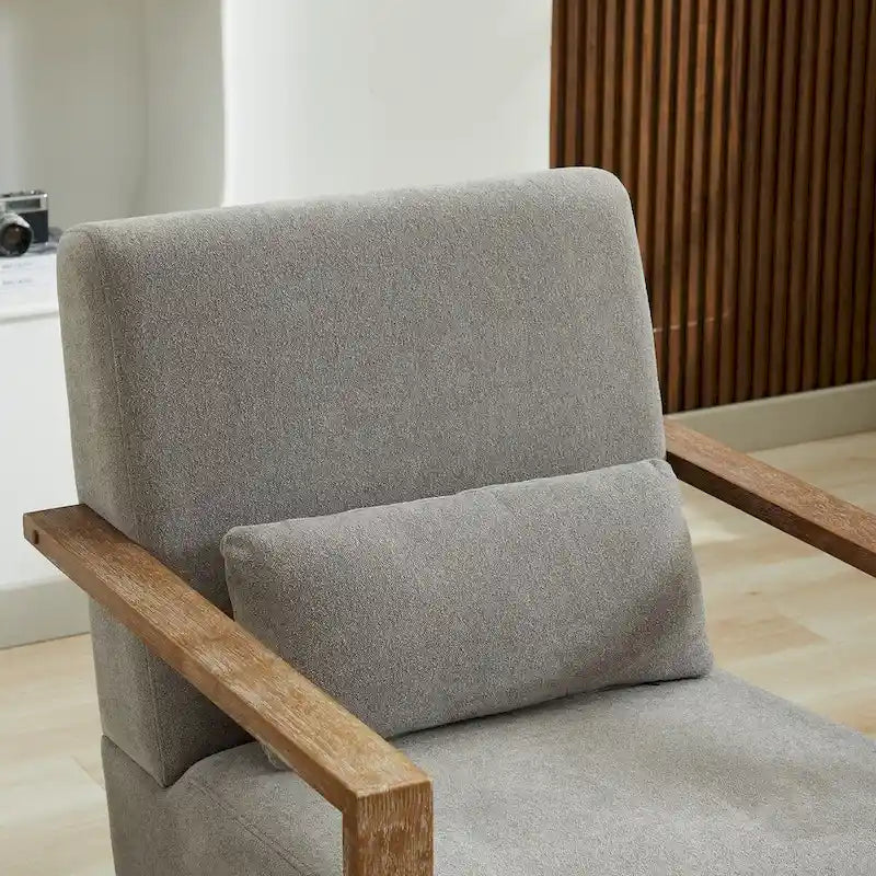 Fauteuil de salon pivotant moderne et rembourré